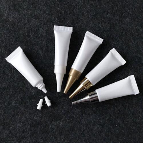 5ml white plastic Hose packaging bottle Eye Gel Cream Sample Cosmetic Containers F1930