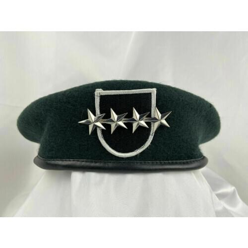 US Army 5th Special Forces Group Green Beret Officer 4 Star General Rank Hat armyshop2008