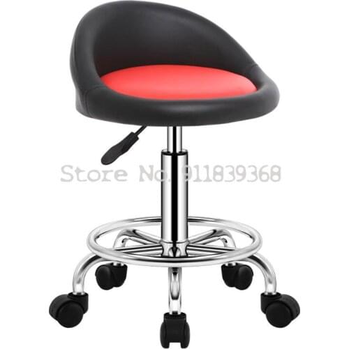 Bar Chair Household Swivel Chair Back Bar Chair High Footstool Lift Chair Rotary Barber Shop Beauty Round Stool