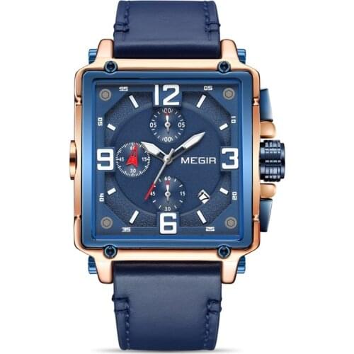 Fashion Casual Waterproof Watches for Men Top Brand Luxury Leather Quartz Watch Business Clock Sport Date Chronograph Wristwatch
