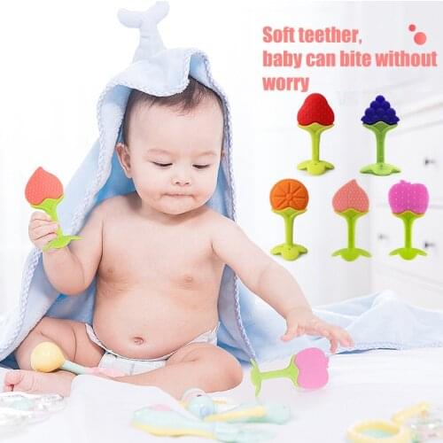 Baby Goods Baby Teether Babies Accessories Newborn Baby Health Silicone Beads Fruit Feeder Teether BPA Free Baby Must Haves