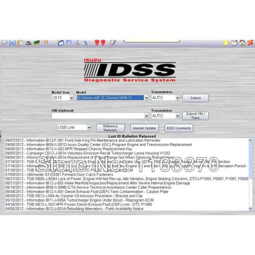 For Isuzu IDSS 2021- Isuzu Diagnostic Service System