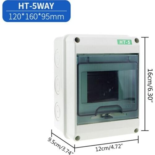 5/8/12/15/18/24Ways Electrical Distribution Box Waterproof Junction Wire Box