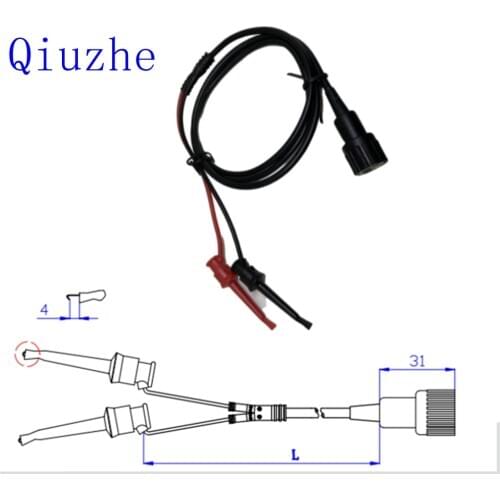 50 ohm soft coaxial cable insulation, all-inclusive BNC male plug, connected to 2 * test hooks, used for oscilloscope testing