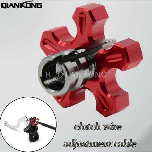 Clutch Cable Wire Adjuster Screw For SUZUKI DRZ 400 S/SM/E SFV650 Gladius SV650 GW250 GSX650F Motorcycle CNC Adjusting Bolt M8