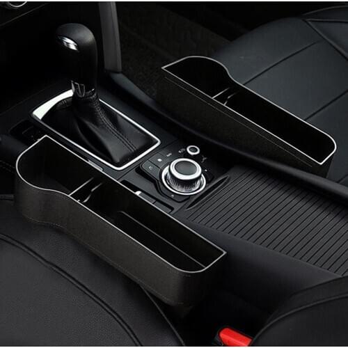 Left / Right Car Seat Crevice Gaps Storage Box ABS Plastic Auto Drink for Pockets Organizers Stowing Tidying Universal
