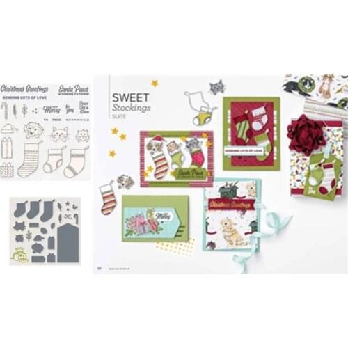 Christmans Sock Metal Cutting Dies And Stamps DIY Scrapbooking Album Paper Cards Decorative Crafts Embossing Die Cuts New 2021