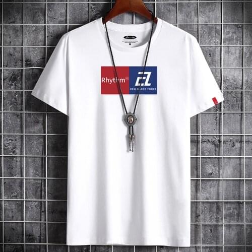 2021 Fitness White O Neck Man T-shirt For Male Oversized S-6XL Newest T Shirt for Men Clothing New Men T-shirts Anime Goth Punk