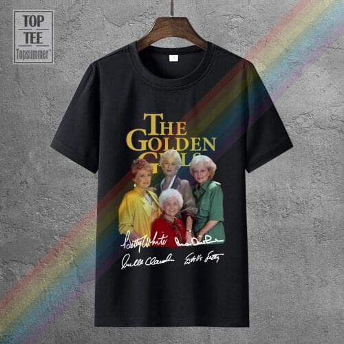 The Golden Girls Signature Men T Shirt Black Cotton S 6Xl
