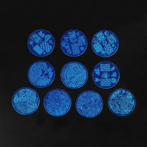 Kit Of Nail Art Stamps Varnish Stamping Plate Stamps Seal Scraper Stamp