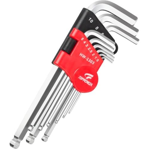 Hex Wrench Screwdriver Set Allen Key Set 9Pcs Ball End Keys Tool Hexagon Spanner Universal L Type Hand Tools Kit