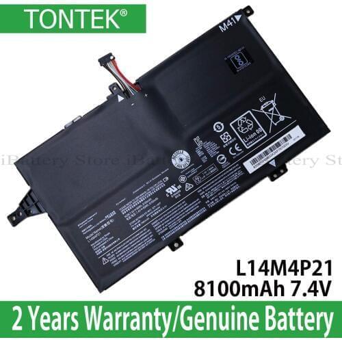 Genuine L14M4P21 Battery For Lenovo M41-70 K41-70 K41-80 K4170 M41-80 Series L14M3P22