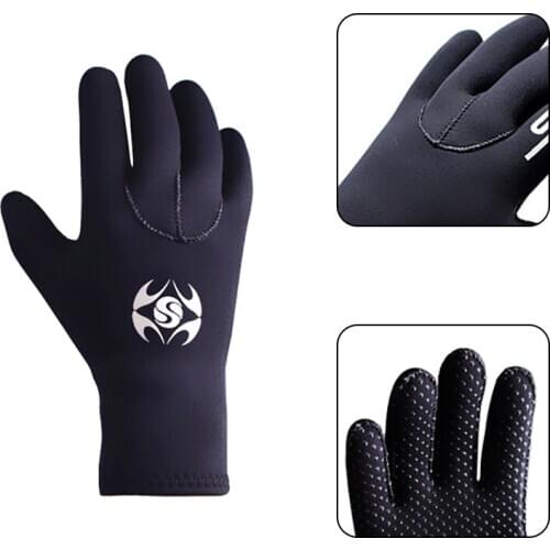3MM Neoprene Gloves Spearfishing Diving Snorkeling Gloves Warm Boating Canoeing Kayaking Gloves For Swimming Winter Spearfishing
