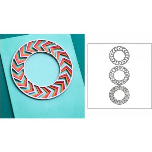 New Layered Circle Gear Frame 2020 Metal Cutting Dies for DIY Scrapbooking and Card Making Decorative Embossing Craft No Stamps