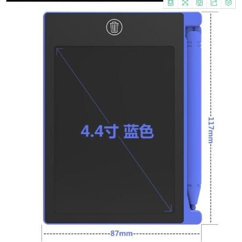 1pc 4.4 inch LCD Writing Tablet Doodle Board Kids Writing Pad Drawing Painting Graphics Board Gift Child Creativity Imagination