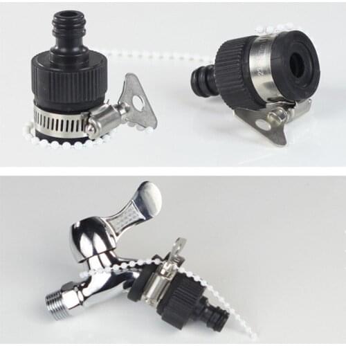 Durable Universal Water Faucet Adapter Plastic Hose Fitting Quick Connect Fitting Tap for Car Washing Garden Irrigation Tool