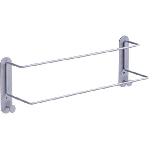 Toilet Shelf Perforated-Free Bathroom Storage Wrought Iron Towel Rack Toilet Vanity Wall-Mounted Rack