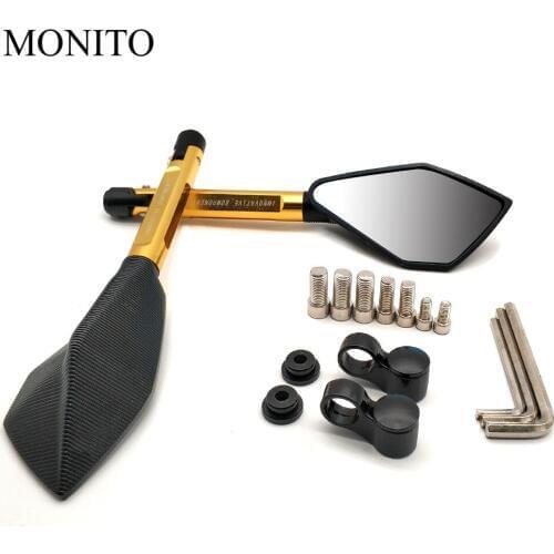 Hot CNC Motorcycle Accessories Rearview Side Mirror Moto Blind Spot Mirror For DUCATI Monster M600 M620 M750 M900 Scrambler 1100