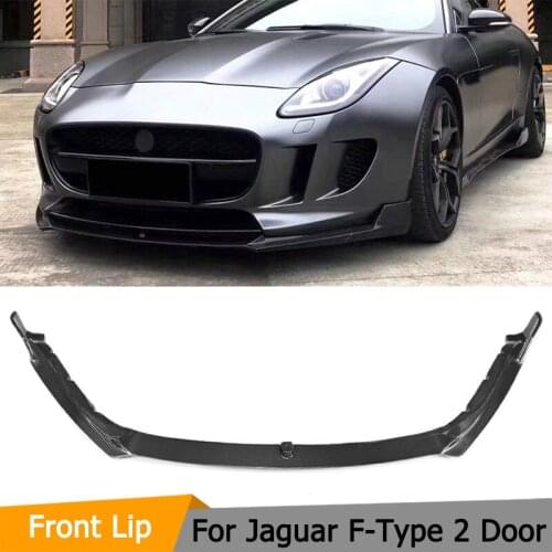 Car Styling Carbon Fiber Car Front Bumper Lip splitter for Jagaur F Type Coupe Convertible 2-Door 2015-2017