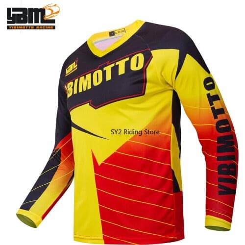 2021 yellow red MTB Off Road motorcycle Men Racing BIke Downhill Jerseys DH Motorcycle Cycling Clothes Off Road Crssmax Shirt