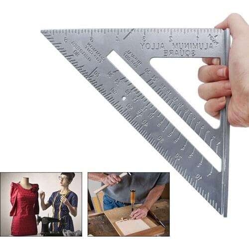 7 Inch Square Roofing Triangle Angle Protractor Carpenters Measuring Sharpeners Layout Tool
