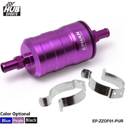 Hi-Flow Racing Alloy Fuel Filter With Paper Filter Default color is Purple HU-ZZOF01