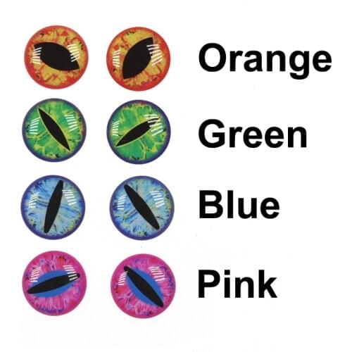 400pcs 10 Mix sizes 3D DIY Dragon Fish Eyes Holographic Fishing Lure for Tying Pike Bass Streamers Lure Material 4 Colors