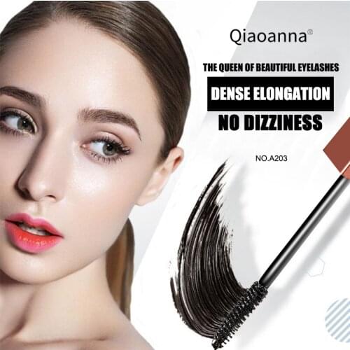 4D Waterproof Lasting Mascara Fiber Silk Eyelash Thick Curling Natural Lengthening Eye Makeup Black Eyes Cosmetic TSLM1