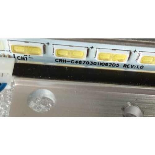 589mm LED blacklight Lamp strip 66 leds for H aier 46 inch TV LD46U6000 CRH-C46703011062d5 REV1.0 Screen J460FWSE01 2pcs/lot
