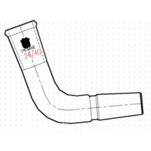 A412440 synthware, Adapter, Distillation, Bent, 105, Joints:24/40