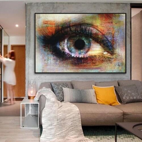 Abstract Eyes Texture Canvas Paintings Graffiti Art Posters And Prints Street Art Canvas Pictures Eyes Art Home Wall Decoration