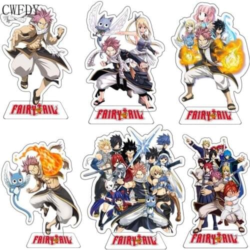 Anime Fairy Tail Cosplay Acrylic Stand Model Figure Jewelry Decor Cute Acrylic Keychain Cosplay Accessories For Friends Jewelry