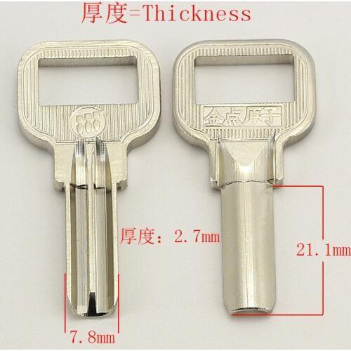B029 Wholesale Locksmith Brass House Home Door Blank Empty Key Blanks Keys 20 pieces/lot