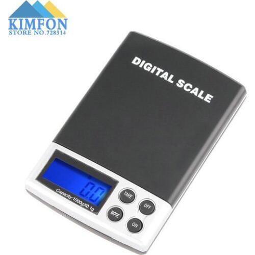 Free DHL Fedex 100pcs/lot Mini LCD Electronic Digital Pocket Scale Jewelry Weight Scale 1000g 0.1g Kitchen Food Scale