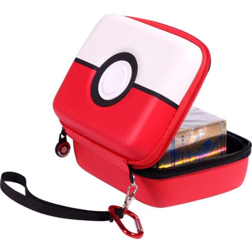 Pokemon Pikachu Game Cards 50 Capacity Cards Holder Album Hard Case Card Holder Book Holder Earphone Storage Box Christmas Gifts