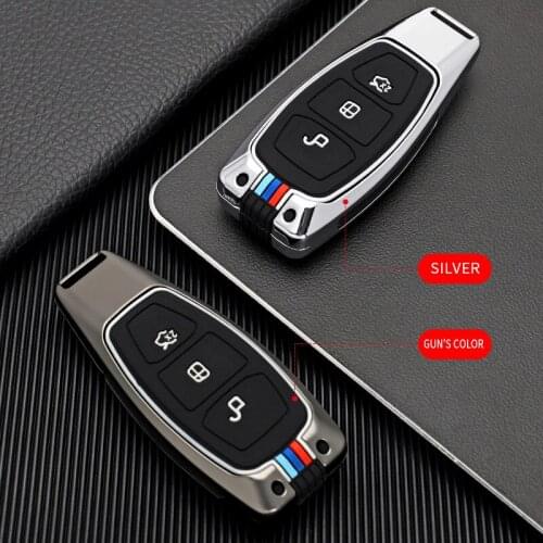 Zinc Alloy Car Remote Key Cover Case For Ford Focus 3 4 ST Mondeo MK3 MK4 Fiesta Fusion Kuga 2013 2014 2015 2017 2018