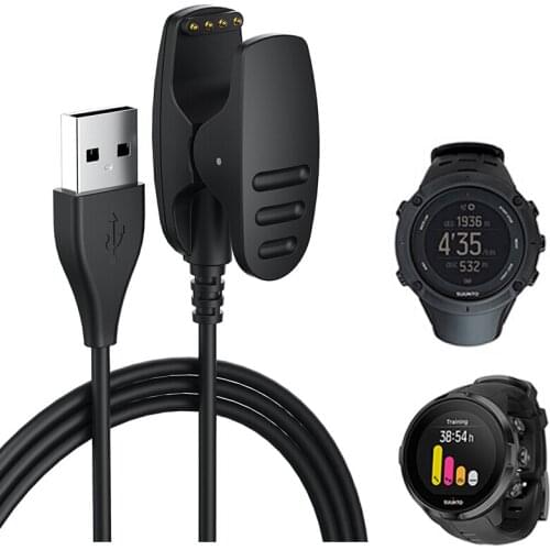 Dock Charger Adapter Charge USB Charging Cable for Suunto 5/3 Fitness/Spartan Trainer Wrist HR/Ambit 1/2/3/Traverse/Core/Kailash