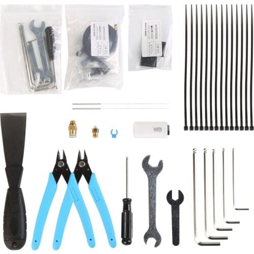 Ender-3/Ender-3 Pro Mantainance Tool Nozzle Tube Connector Cleaner Cutting Pliers TF Card Reader Belts Screw For 3D Printer Part