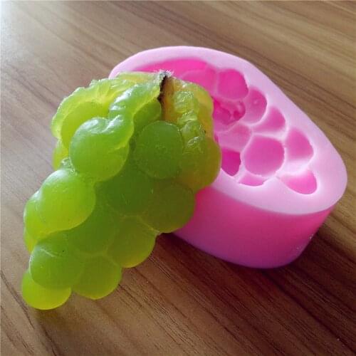 Grape Design Soap Mold Cake Mold Fruit Silicone Mold for Soap Decorating Craft Molds