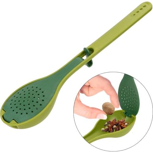 Kitchen Accessories Spice Packet Filter Spoon Long Handle Cooking Spoon Soup Spoon Condiment Boiled Soup Tool Multi-purpose
