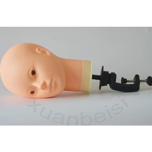 55cm Bald Mannequin Head With Black Table Stand Female Maniqui Head For Wig Making Hat Display Maniqui Wig Stand With Head