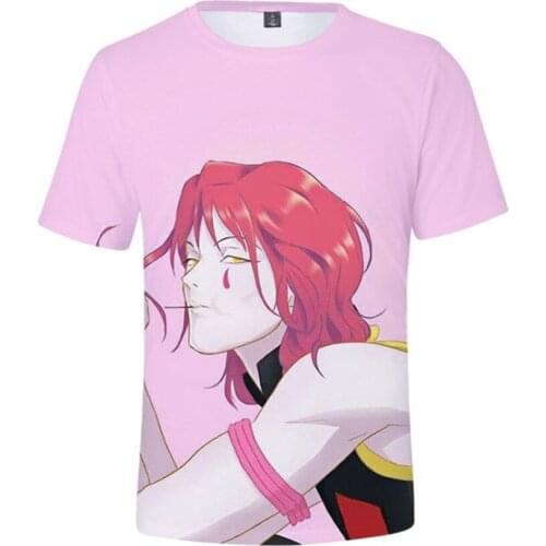 Fashion 3D Tshirt Hunter X Hunter Hisoka Printed Clothing Short Sleeve Summer Casual Cool T-shirt Funny Anime Hisoka Top Unisex