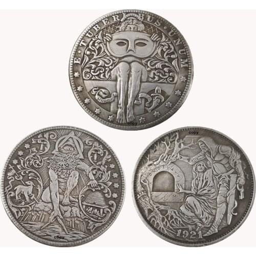 Hobo Coin Morgan Dollar COPY COINS Replica Coin Commemorative Gift Vintage Sliver Plated Collection