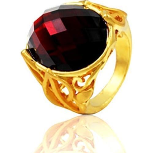 Vintage CZ Stone Mens Rings Punk Style Stainless Steel Ring for Men Jewelry High Quality Womens Gold Ring With Crystal