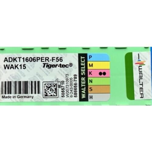 ORIGINAL 10PCS CARBIDE INSERT ADKT1606PER-F56 WAK15