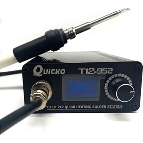 Quick Heating T12 soldering station electronic welding iron T12 OLED Digital Soldering Iron T12-952 QUICKO