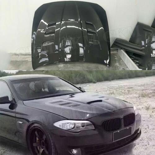Carbon Fiber Front Engine Hood Bonnet Vent Cover for BMW 5 Series F10 520i 525i 530i 535i 2012-2017
