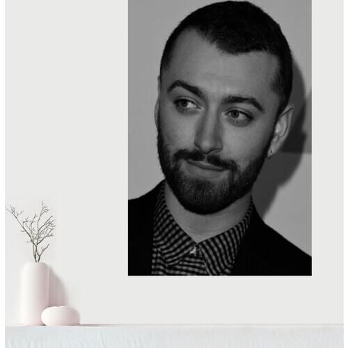 Custom Canvas Wall Decor Sam Smith Colorful Poster Cloth Wall Silk Fabric Posters And prints Home Decor Painting