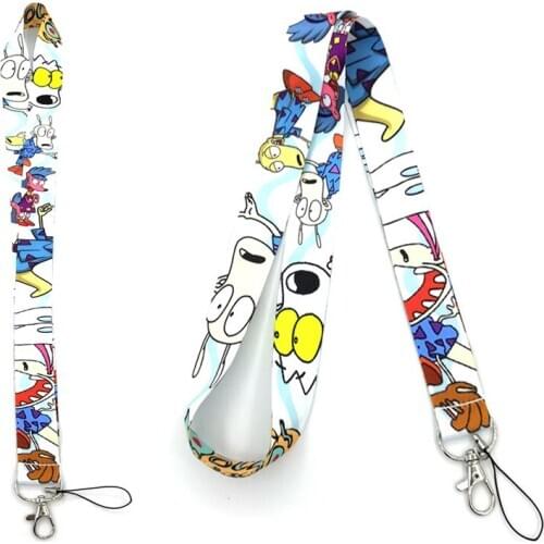 100 Pcs Rocko’S Modern Life Phone Strap Lanyard for Keys USB ID Card Badge Holder Neck Straps Ribbon Webbing Necklace
