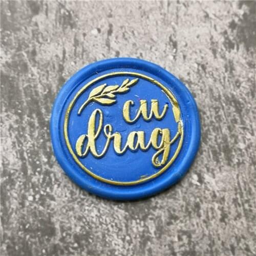 With love wax seal stamp sealing stamps cu drag letter Stamp for Wedding Invitation Copper wax seal stamp Head Wood Handle